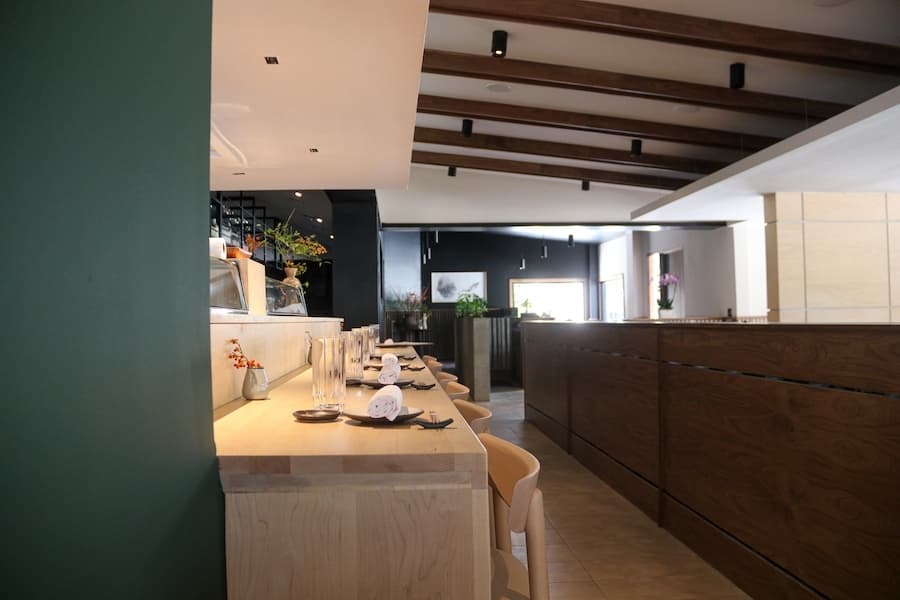 Inside Katami restaurant.