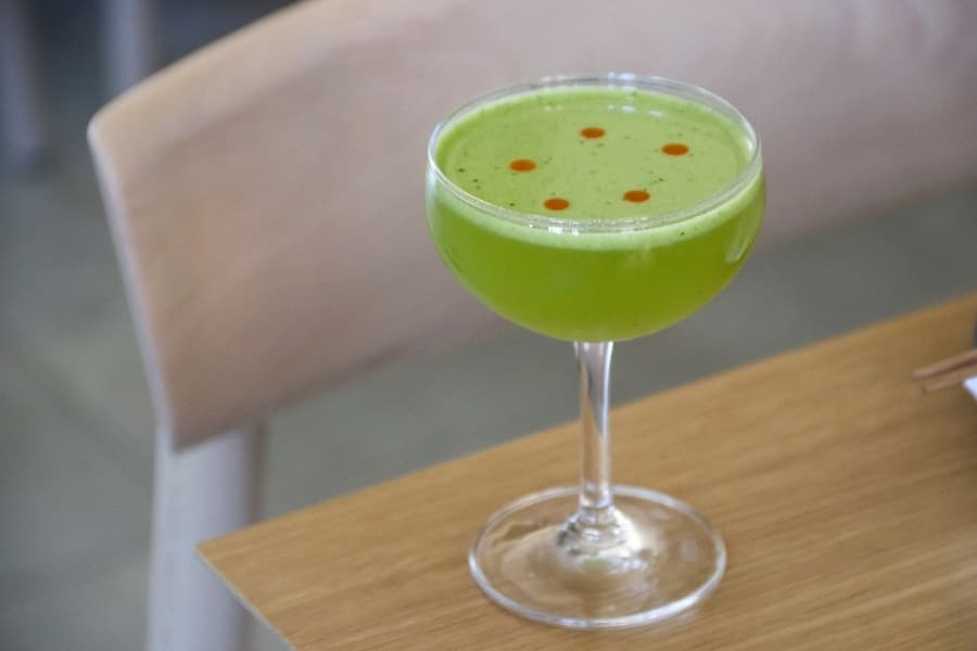 A cocktail drink.