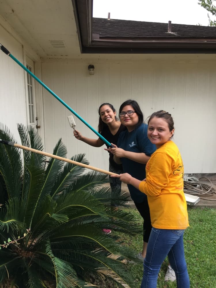 volunteer group doing maintenance work