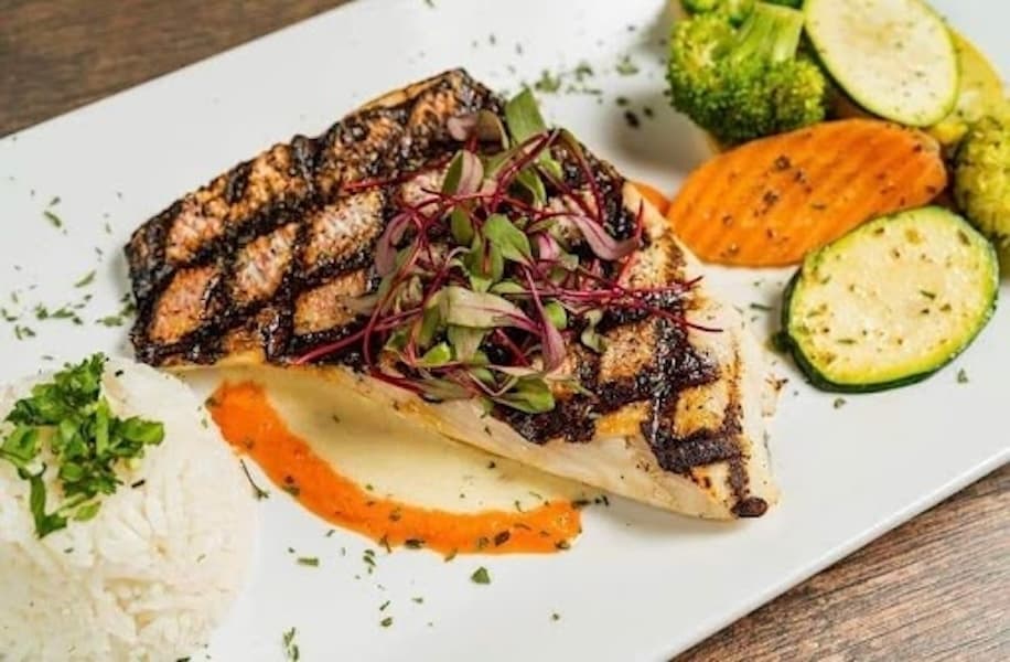 Roasted Red Snapper served at Taro Kitchen and Cocktail 