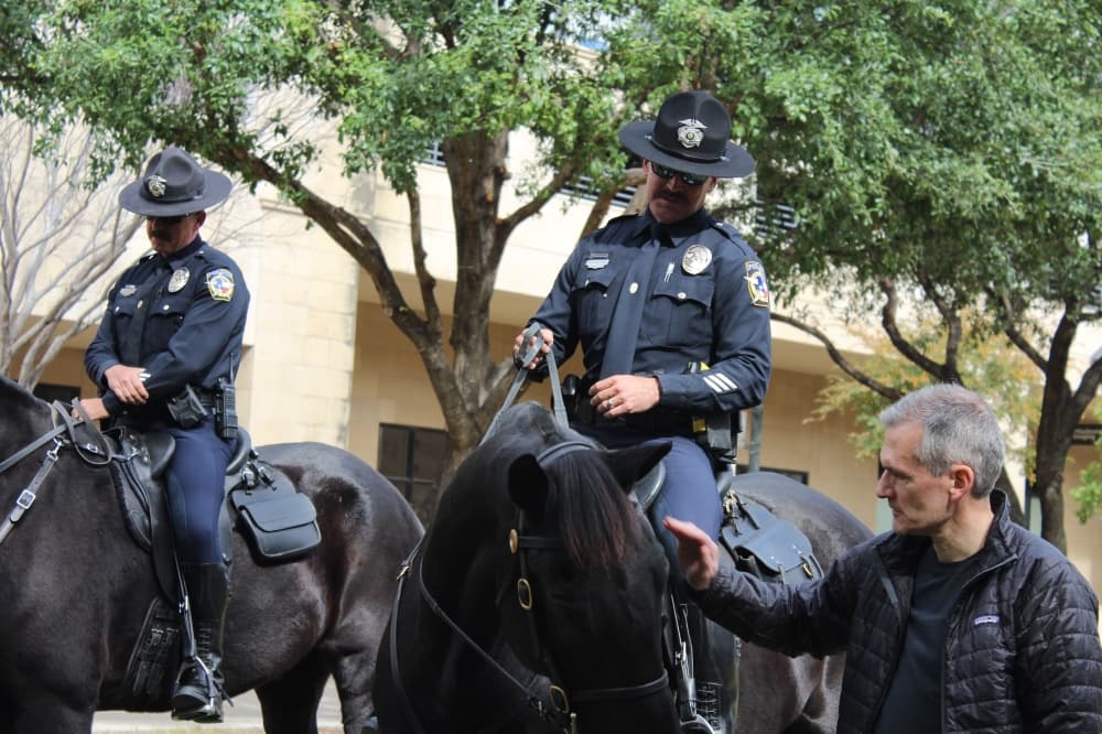 McKinney Mounted Police people and horses