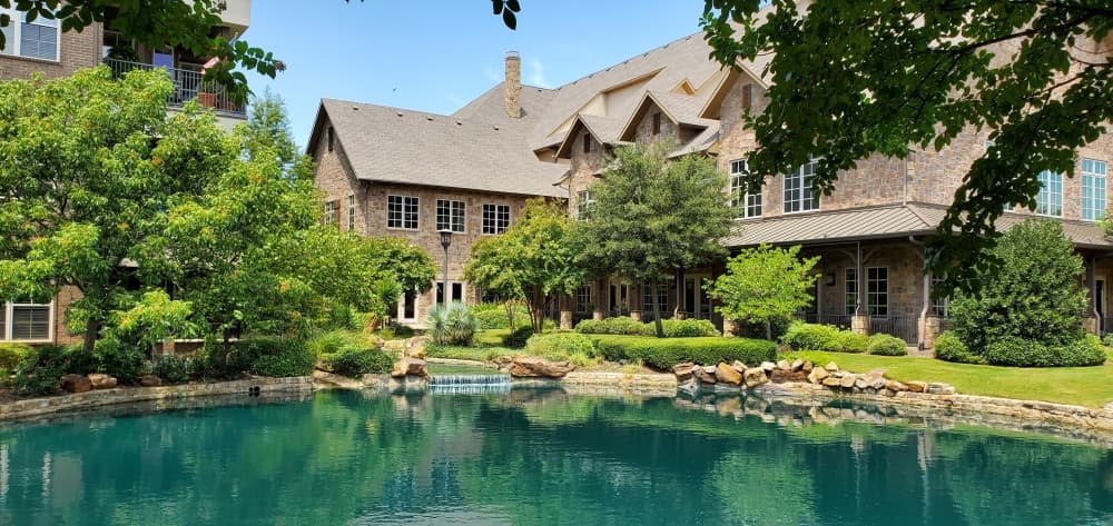 exterior view of watermere at southlake with water access
