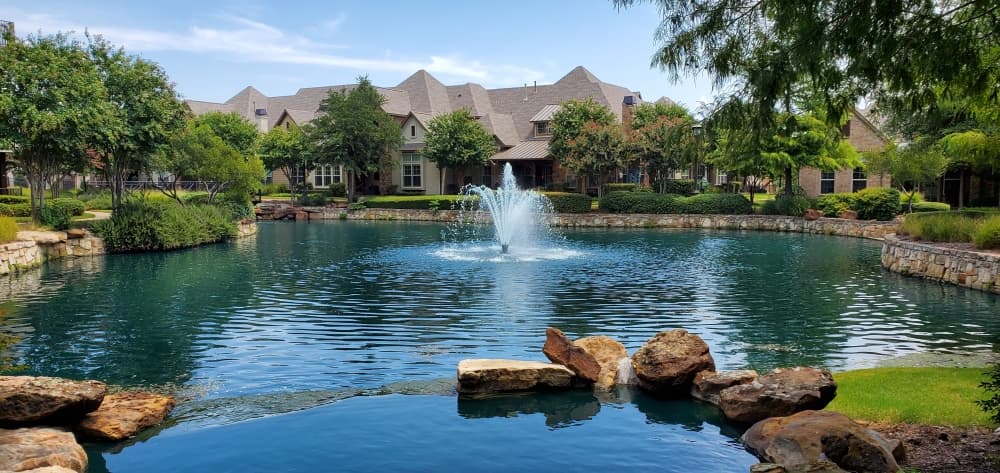 exterior view of watermere at southlake with water access
