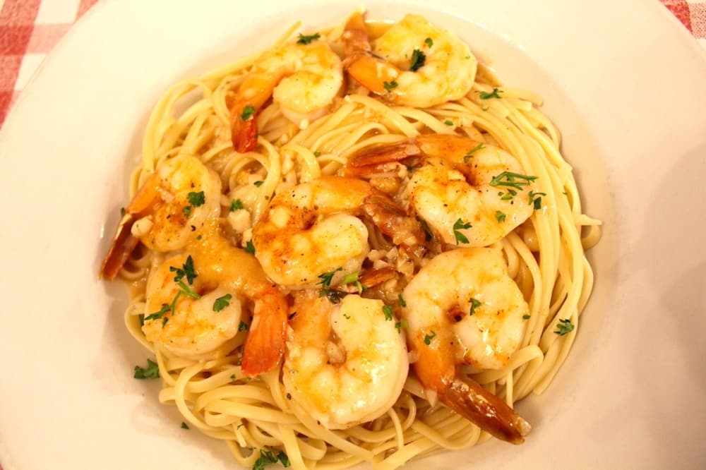 little italy Linguini shrimp scampi