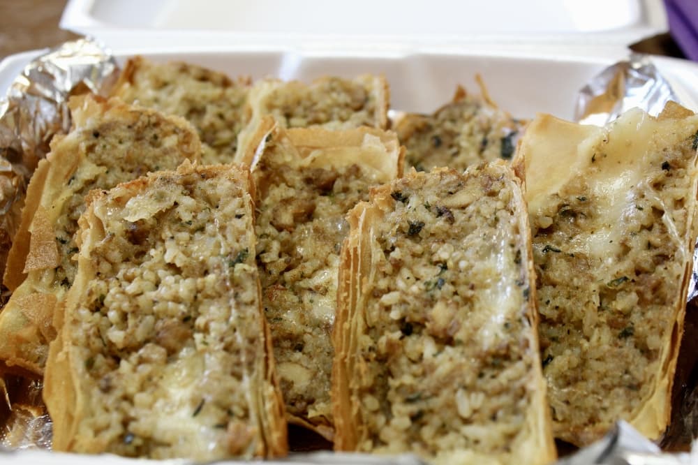 Boudin egg rolls