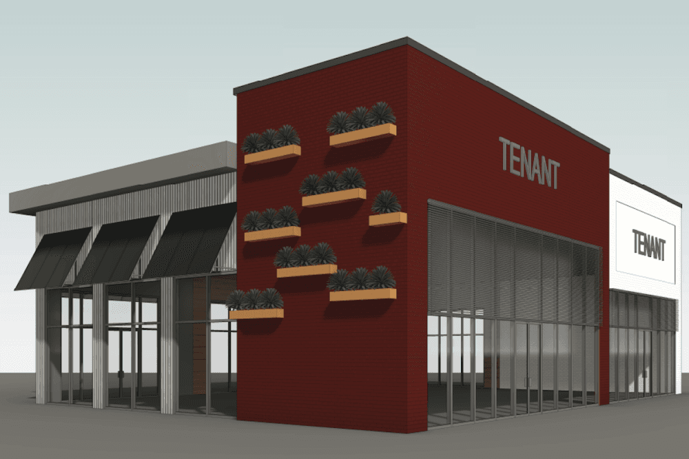 Retail shell building