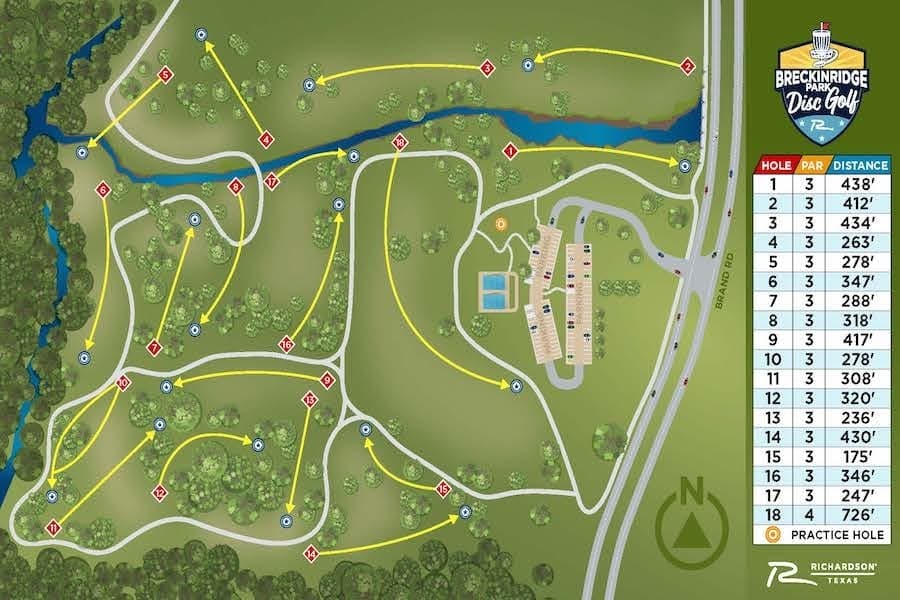 rendering of new disc golf course.