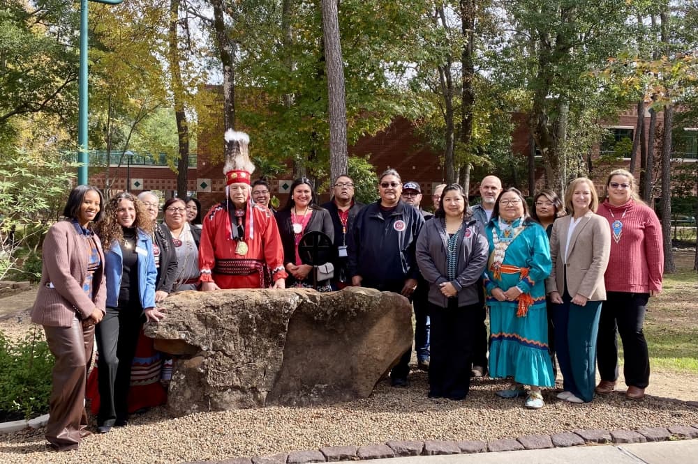 LSC-Montgomery unveils monument dedicated to Native American culture, history