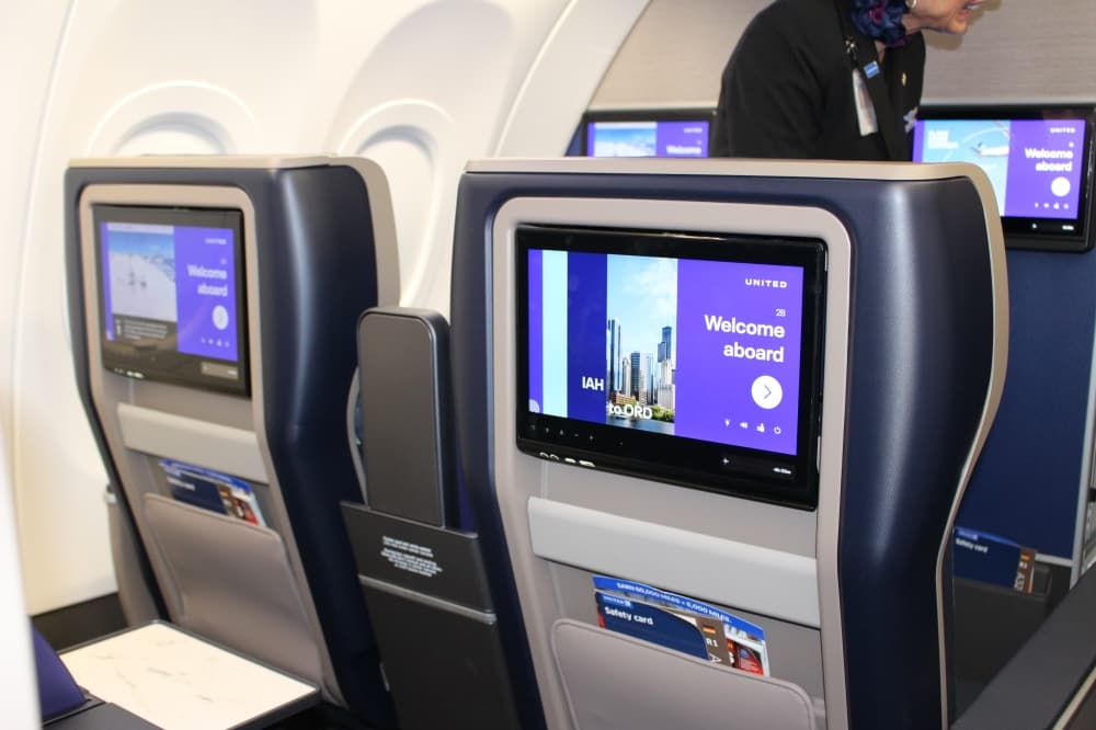 The interior seating of the Airbus A321neo