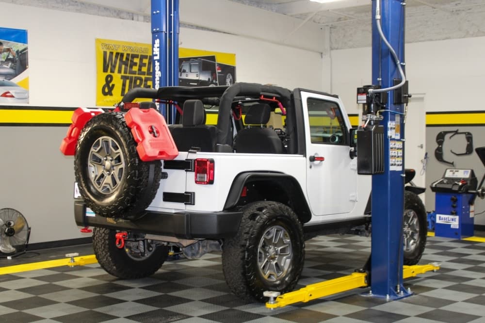 Vehicles receiving a lift kit