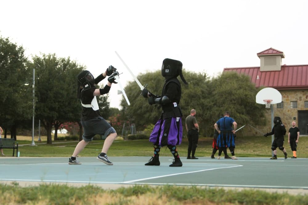 Students sparr