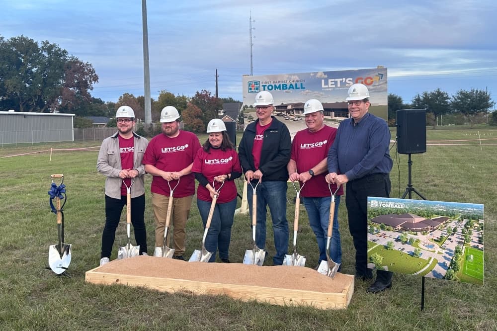 First Baptist Church Tomball holds groundbreaking ceremony for new campus