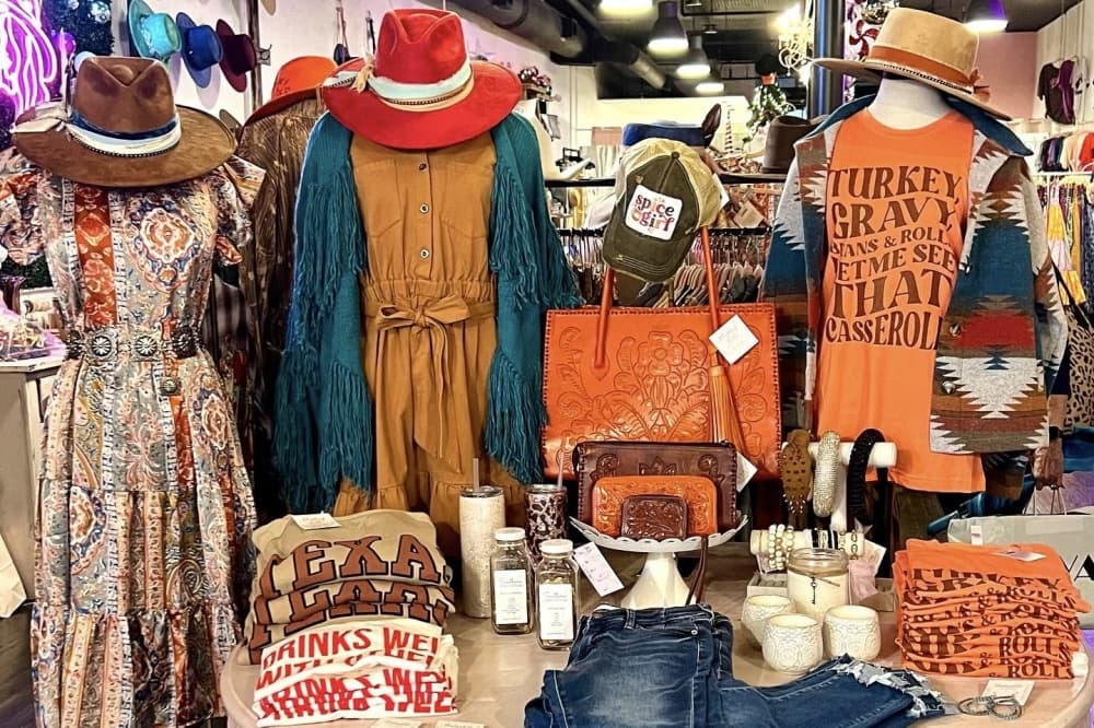 Blushing Belle Boutique sells women's clothing, hats on the Georgetown Square