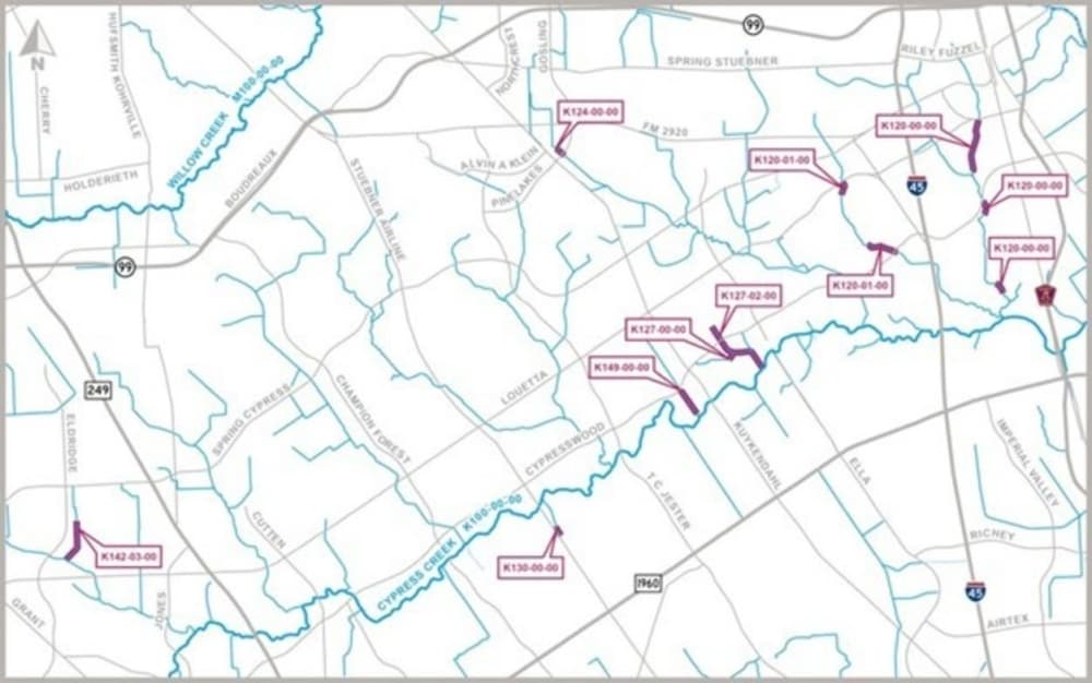 A map of Batch 4 project sites 