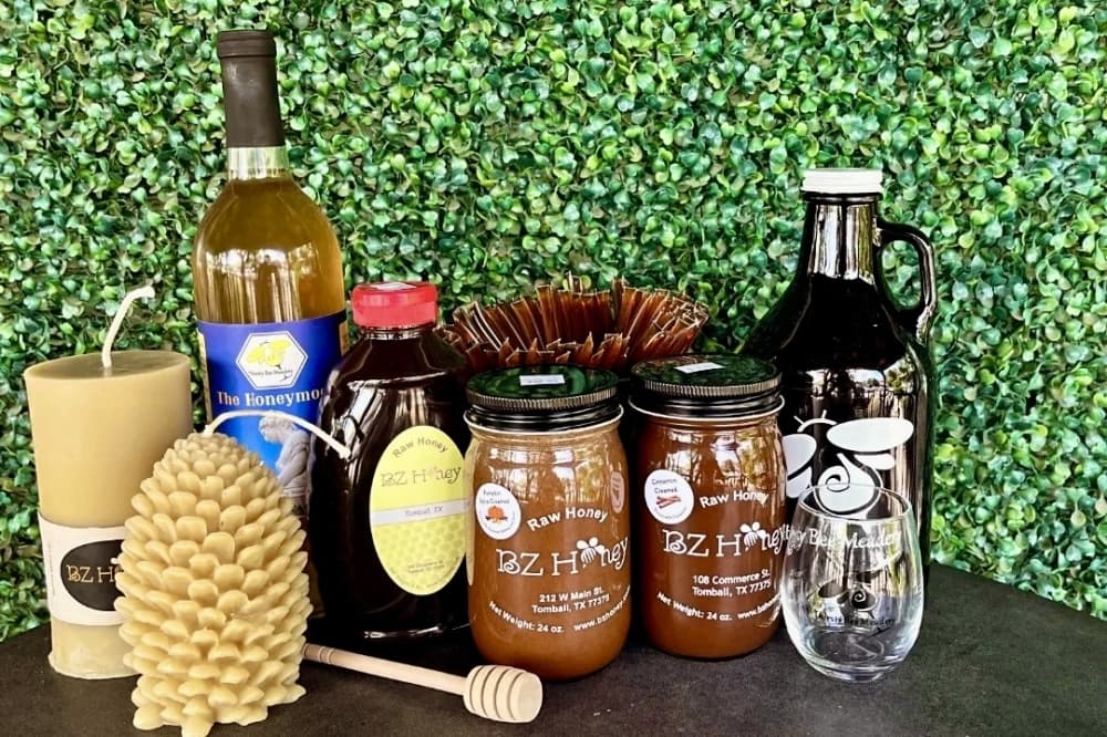 Bottled mead, growlers and honey products