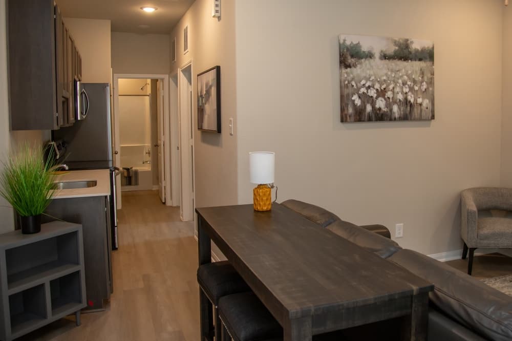 The interior of one of the units at Angel Reach Village