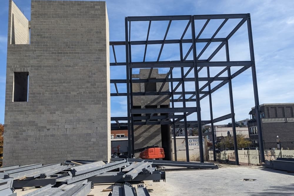 Construction progress on Deck on Main.