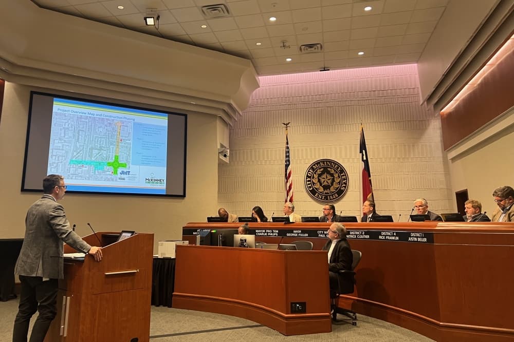 Roadway reconstruction to progress near McKinney’s new city hall
