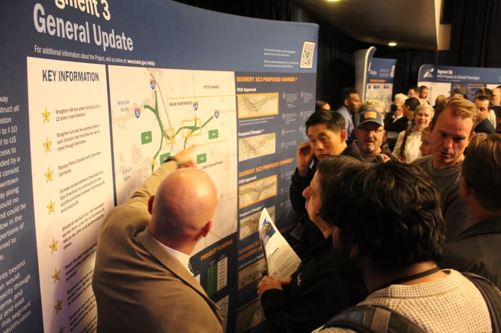 TxDOT gives updates on I-45 expansion project through Downtown Houston at public meeting