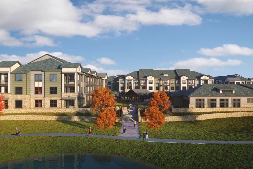 Construction tops out on luxury apartments in south Fort Worth