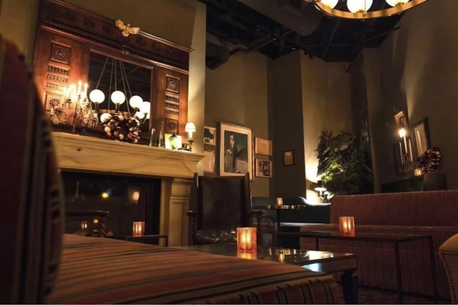 dark lounge atmosphere