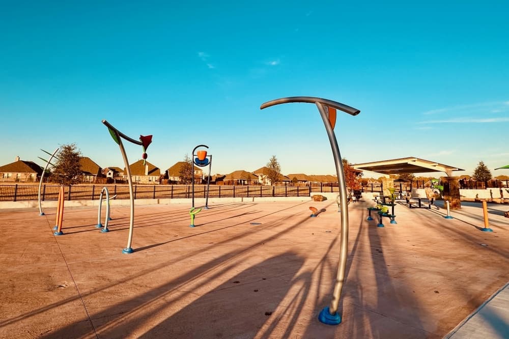 Empty splash pad
