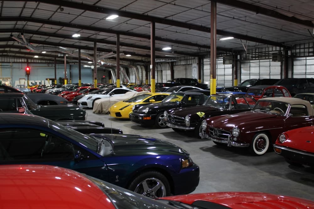 cars in garage 