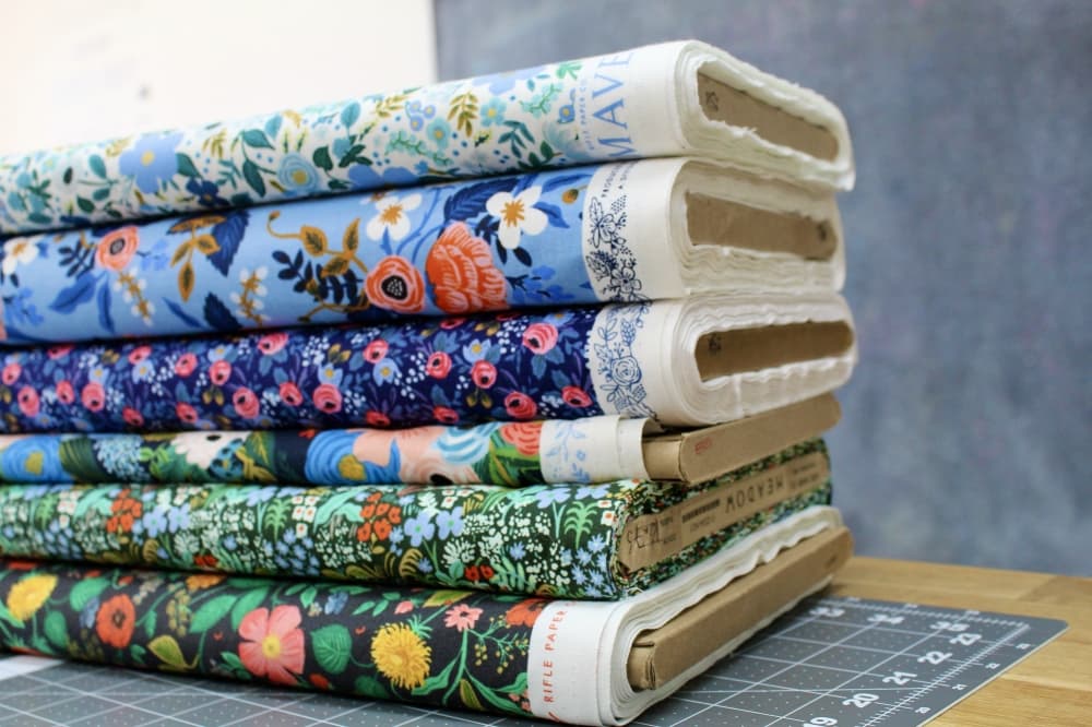 Fabric patterns with flowers