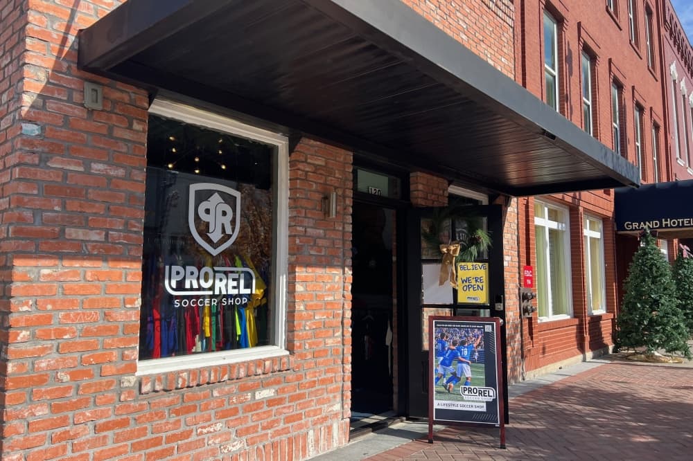 Exterior of ProRel Soccer Shop 