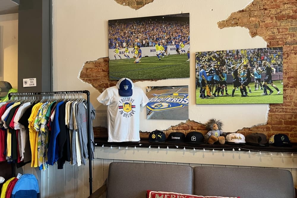 Interior of ProRel Soccer Shop