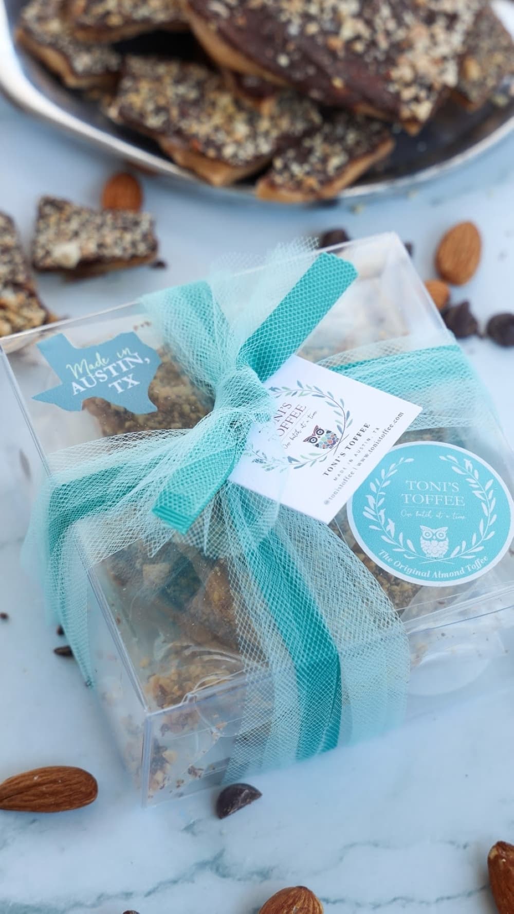 gift box with toffee 