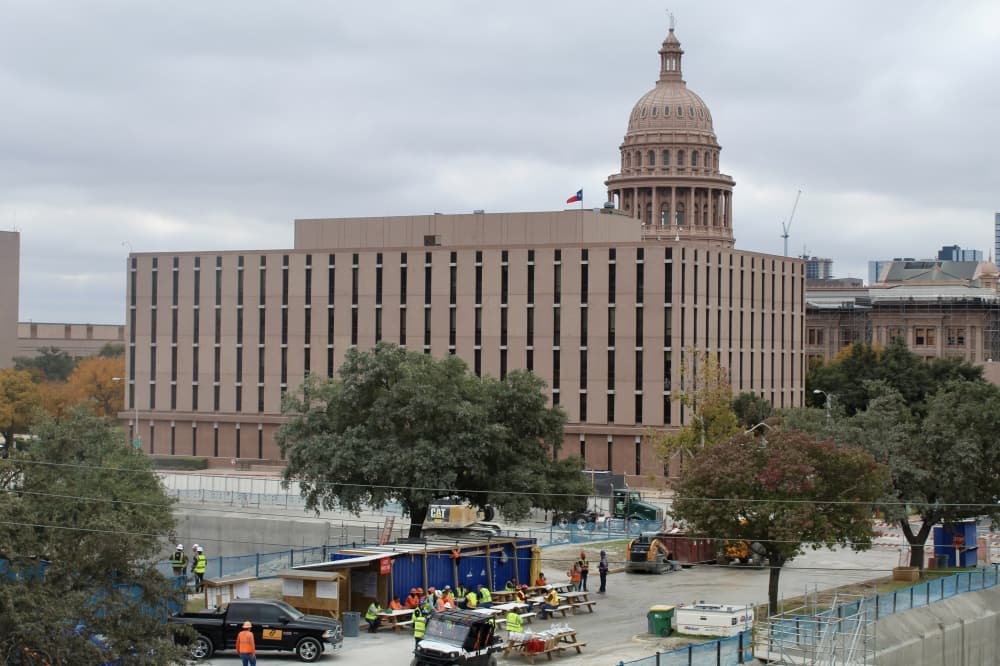 Contractors make progress on new state office buildings in Texas Capitol complex