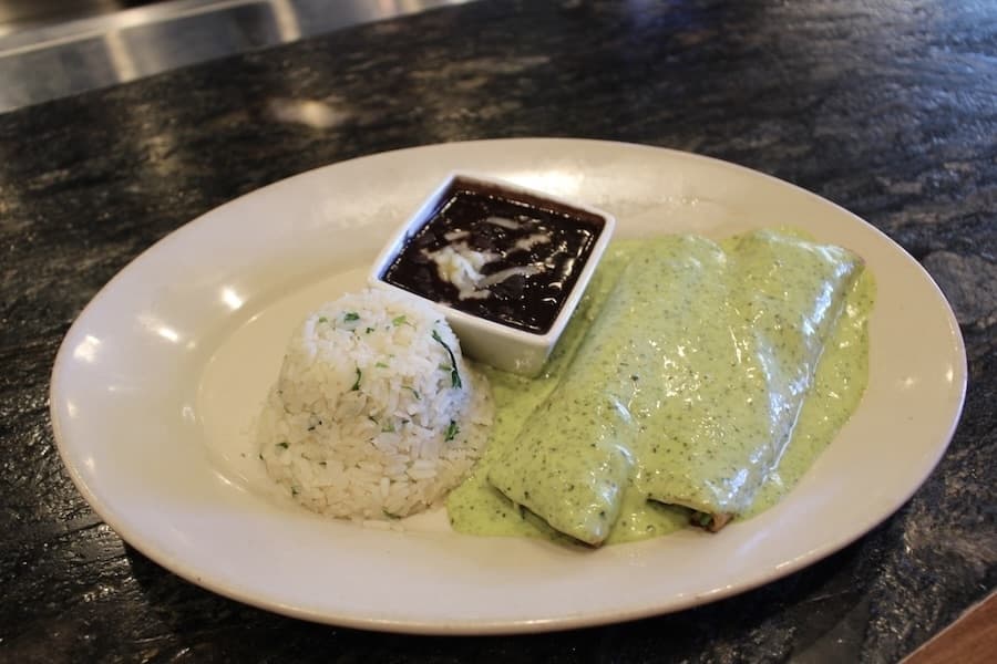 Avocado enchiladas are one enchilada dish at Mattito's. (Don Munsch/Community Impact)