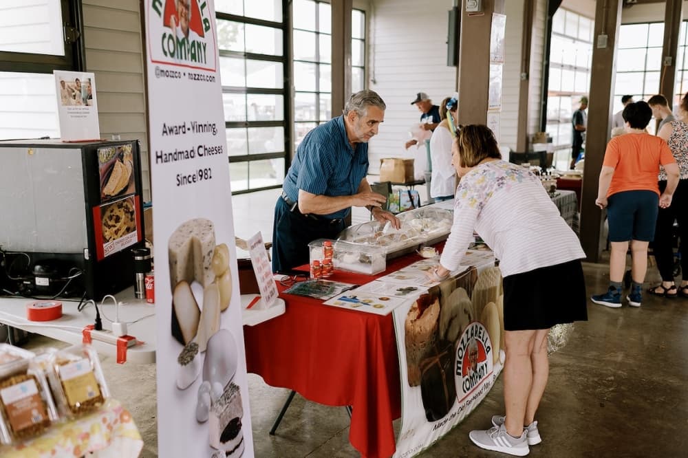 Vendor selling at Coppell Farmers Market