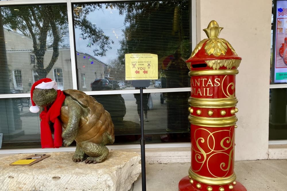 From Bastrop to the North Pole: Find Santa’s mailbox in front of the Bastrop Museum and Visitor Center