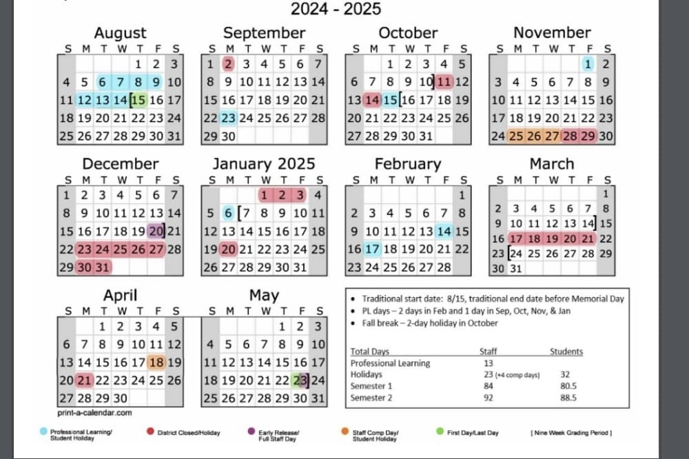 Georgetown ISD approves ‘familiar’ calendar for 2024-25 academic year