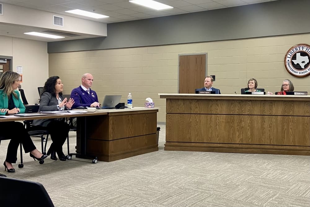 Liberty Hill ISD officials discuss block scheduling costs, need for election
