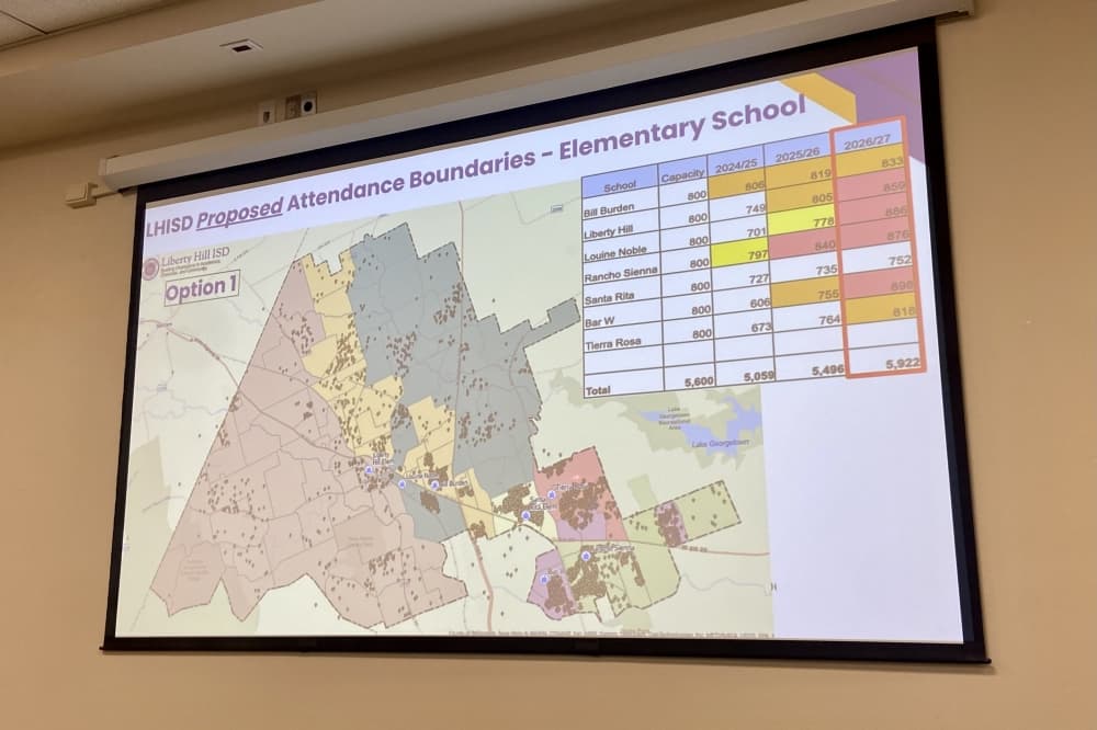 Liberty Hill ISD proposes new elementary school attendance zones