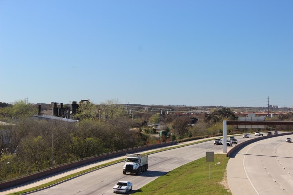 industrial lot and highway