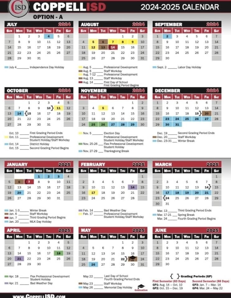Photo of calendar option