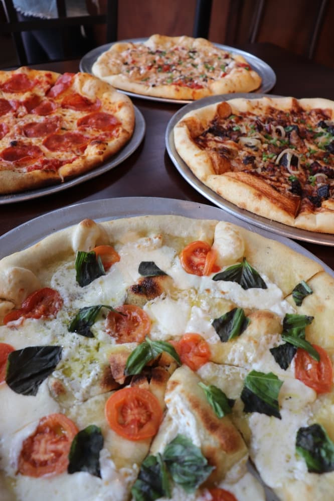 Four pizzas