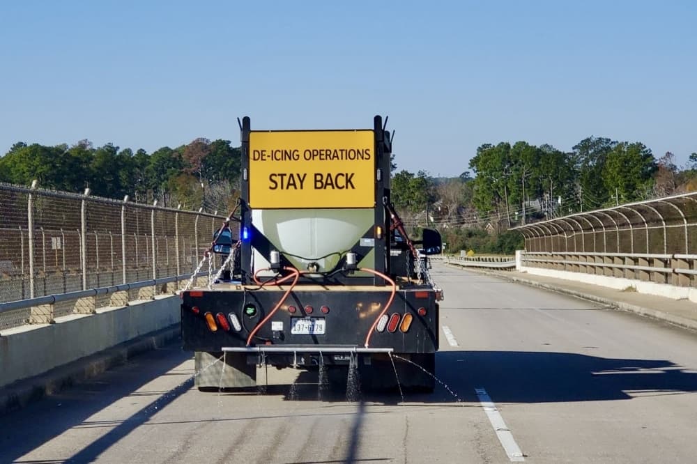 Harris County Precinct 3 preps roads for winter weather with new de-icing technology