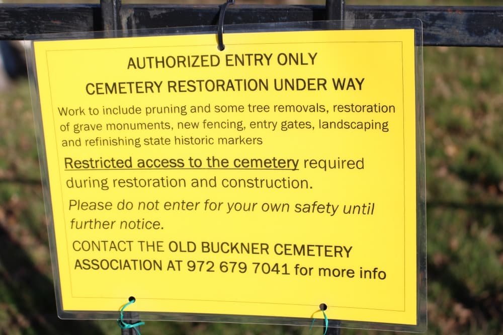 Construction underway sign