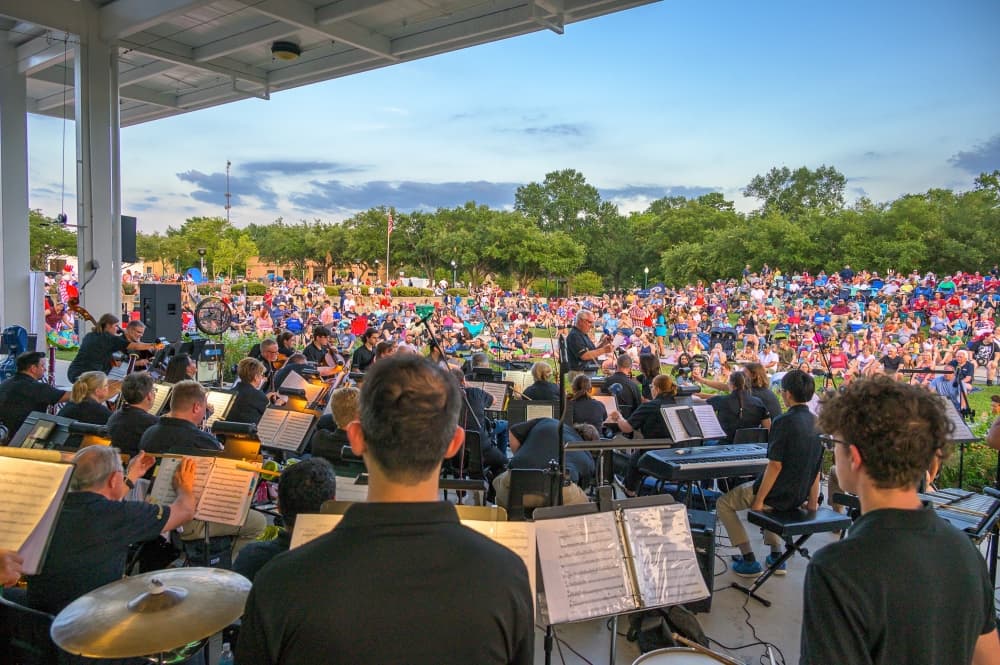 orchestra performing