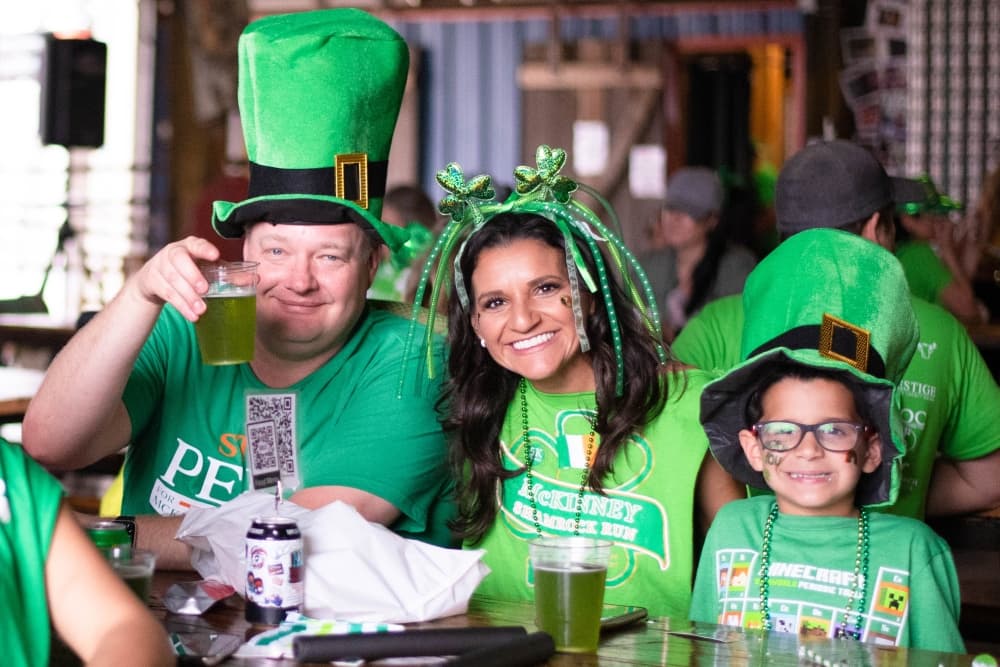 A family enjoying the Beer Walk together.