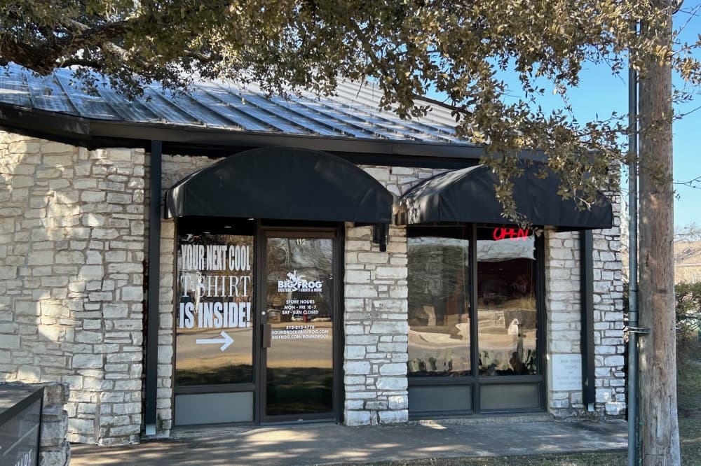 Big Frog Custom T-shirts & More now open in downtown Round Rock