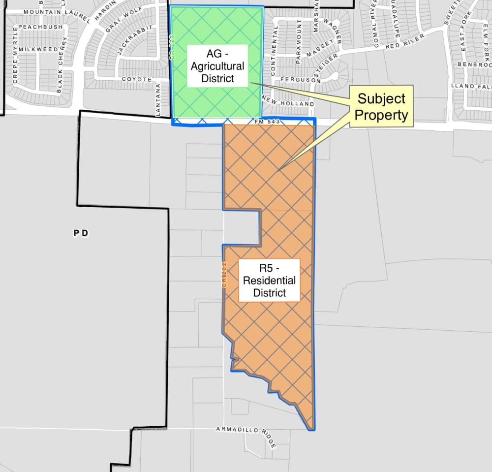 Map of annexed tract