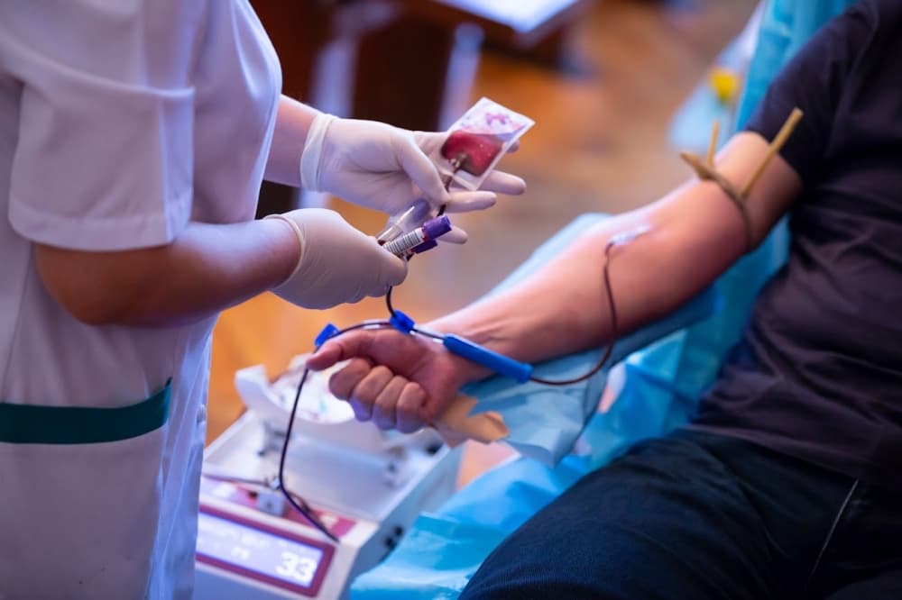 The Rotary Club of The Woodlands marks blood drive milestone