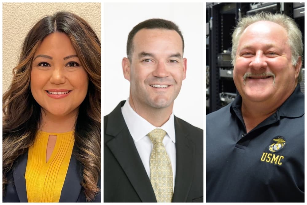 Elizabeth Lara, Mark Torres and Alan Duerr. (Courtesy Hays CISD)
