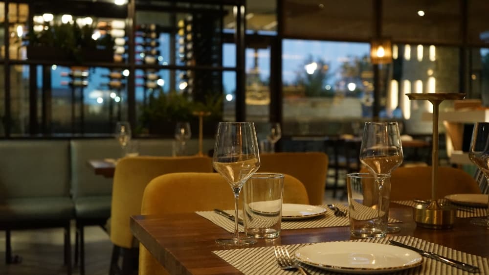 The dining room at Costa Fina